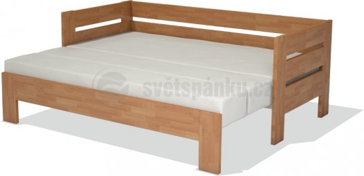 Rozkládací postel Flavio duo s matracemi